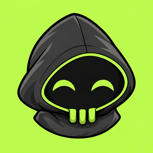 Spacehood with happy smiling eyes